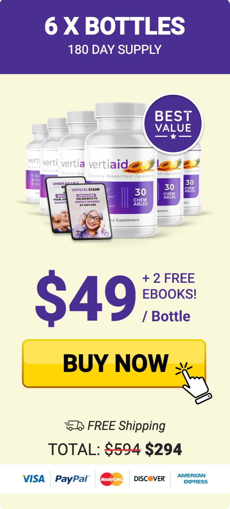 VertiAid Buy 6 Bottles
